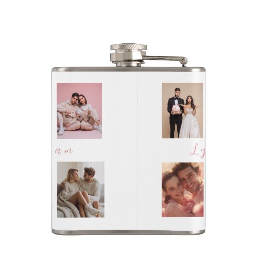 Personalized Valentine's Day Flask | Custom Photos Flachmann (Rückseite)