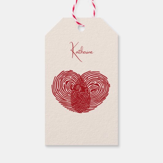 Personalized Valentines Day Geschenkanhänger (Rückseite)