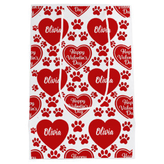 Personalized Valentine's Day Gift Bag  Mittlere Geschenktüte