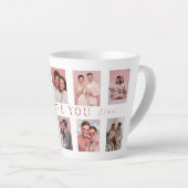 Personalized Valentine's Day Latte Mug Photos Milchtasse (Rechte Ecke)