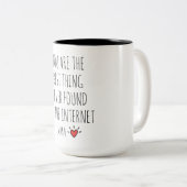 Personalized Valentines Day Mug Funny Gift For Him Zweifarbige Tasse (VorderseiteRechts)