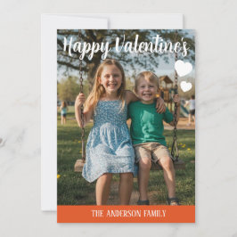Personalized Valentines Day Photo  Feiertagskarte