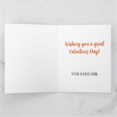 Personalized Valentines Day Photo Karte (Innenseite)