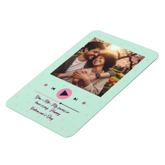 Personalized Valentine's Day Photo Magnet  (Linke Seite)