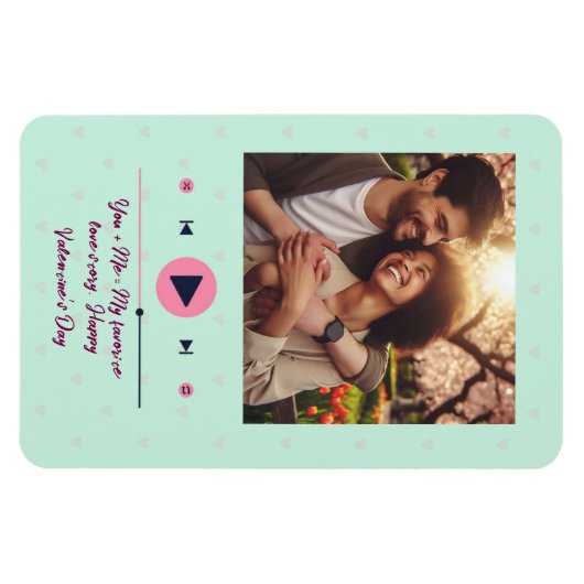 Personalized Valentine's Day Photo Magnet  (Horizontal)