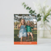 Personalized Valentines Day Photo  Postkarte (Stehend Vorderseite)