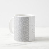 Personalized Vapor Blue Asanoha Kaffeetasse (Vorderseite Links)
