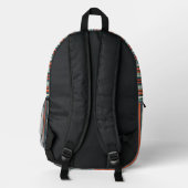 Personalized Vertical Stripe Backpack Bedruckter Rucksack (Rückseite)