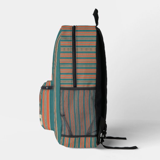 Personalized Vertical Stripe Backpack Bedruckter Rucksack (Rechts)