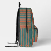 Personalized Vertical Stripe Backpack Bedruckter Rucksack (Links)