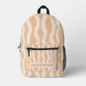Personalized Vertical Stripe Backpack Bedruckter Rucksack (Vorderseite)