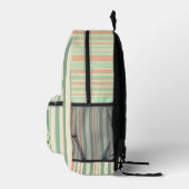 Personalized Vertical Stripe Backpack Bedruckter Rucksack (Rechts)
