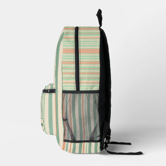 Personalized Vertical Stripe Backpack Bedruckter Rucksack (Rechts)