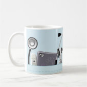 Personalized Veterinary Scrubs Light Blue Kaffeetasse (Links)