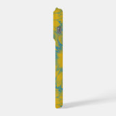 Personalized Vibrant Sunflower Tie-Dye Art iPhone Hülle (Linke Seite)