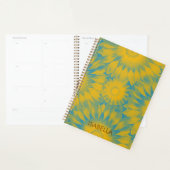 Personalized Vibrant Sunflower Tie-Dye Art Planer (Anzeige)