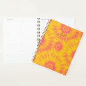 Personalized Vibrant Sunflower Tie-Dye Art Planer (Anzeige)