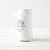 Personalized Vintage Aged To Perfection Birthday Bierglas (Vorderseite Links)