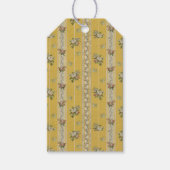 Personalized Vintage Antique Wallpaper Yellow  Geschenkanhänger (Vorderseite)