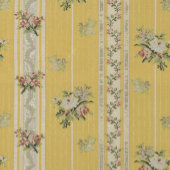 Personalized Vintage Antique Wallpaper Yellow  Geschenktüte Für Weinflaschen