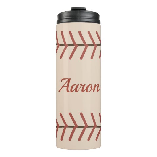 Personalized Vintage Baseball Thermal Tumbler Gift Thermosbecher (Vorderseite)