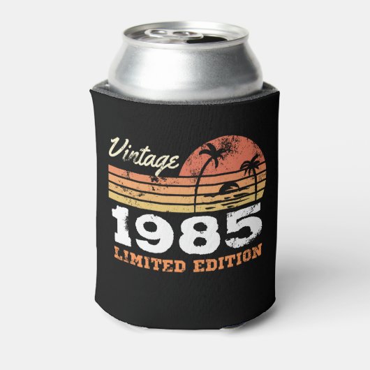 Personalized Vintage Birthday Dosenkühler (Kanne Rückseite)