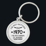 Personalized vintage birthday gift schlüsselanhänger<br><div class="desc">You can add some originality to your wardrobe collection with this vintage classic birthday graphic design with awesome typography font lettering, is a great gift idea for men, women, husbands, wife girlfriend, and a boyfriend who will love this one-of-a-kind artwork. The best amazing and funny holiday present for your happy...</div>