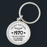 Personalized vintage birthday gift schlüsselanhänger<br><div class="desc">You can add some originality to your wardrobe collection with this vintage classic birthday graphic design with awesome typography font lettering, is a great gift idea for men, women, husbands, wife girlfriend, and a boyfriend who will love this one-of-a-kind artwork. The best amazing and funny holiday present for your happy...</div>