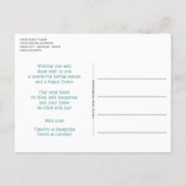 Personalized Vintage Bunny Chicks And Easter Eggs Postkarte (Rückseite)