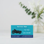 Personalized Vintage / Classic Motorcycle Visitenkarte (Stehend Vorderseite)
