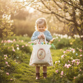 Personalized Vintage Easter Bunny Pastel Rabbit  Tragetasche