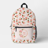 Personalized Vintage Garden Blossoms Bedruckter Rucksack (Vorderseite)