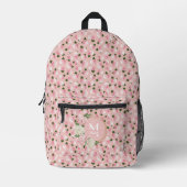 Personalized Vintage Garden Blossoms Bedruckter Rucksack (Vorderseite)