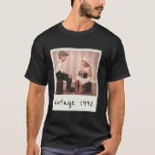 personalized Vintage Photo And Year Custom T-Shirt (Vorderseite)
