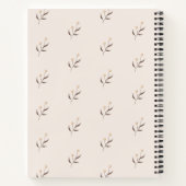 Personalized Vintage Photo Recipe Journal Notizblock (Rückseite)