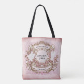 Personalized Vintage Rococo Book Hoarder Library Tasche (Rückseite)