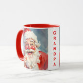 Personalized Vintage Santa Claus Christmas Tasse (Vorderseite Links)