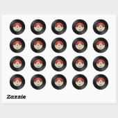 Personalized Vinyl Record Birthday  Runder Aufkleber (Blatt)