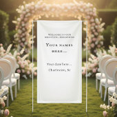Personalized Vinyl Wedding Welcome Sign Banner