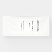 Personalized Vinyl Wedding Welcome Sign Banner (Horizontal)