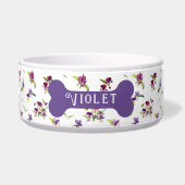 Personalized Violet Purple Floral Napf (Vorderseite)