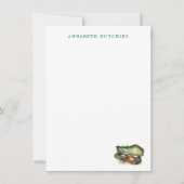 Personalized Violin Stationery Note Cards Mitteilungskarte (Vorderseite)