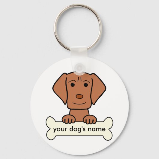 Personalized Vizsla Schlüsselanhänger (Vorderseite)