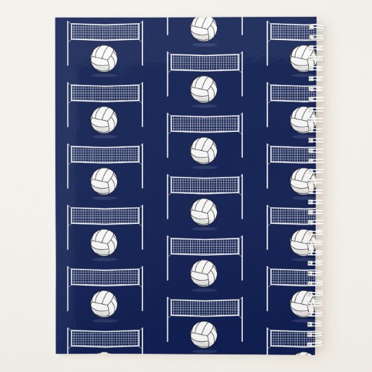 Personalized Volleyball Ball & Net Pattern Planer (Rückseite)
