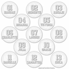 personalized volleyball stickers for 13 girls boys aufkleber