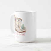Personalized Walk By Faith Mug Kaffeetasse (Vorderseite Links)