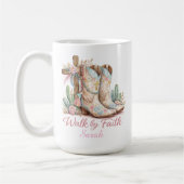 Personalized Walk By Faith Mug Kaffeetasse (Links)