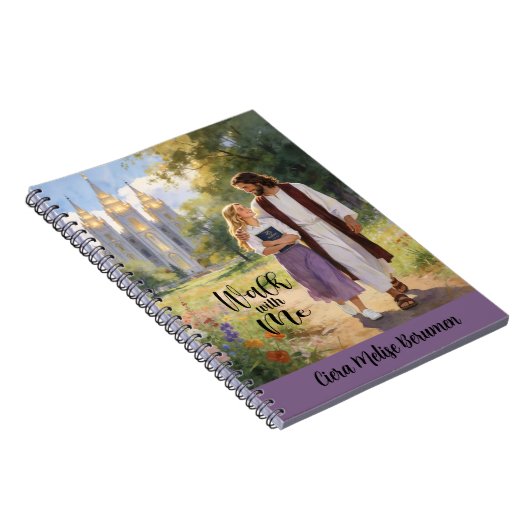 Personalized Walk with Me Christian LDS Journal2 Notizblock (Rechte Seite)