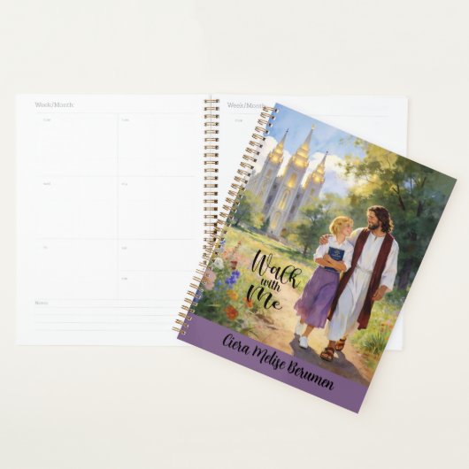 Personalized 'Walk with Me' Christian LDS Planner4 Planer (Anzeige)