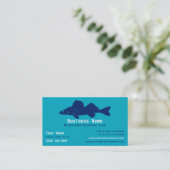 Personalized Walleye Fishing Guide / Charter  Visitenkarte (Stehend Vorderseite)